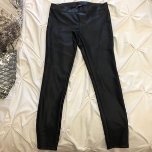 Faux leather pants